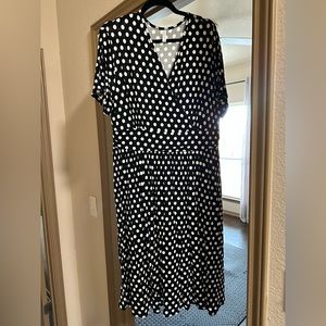 Polka dot work dress